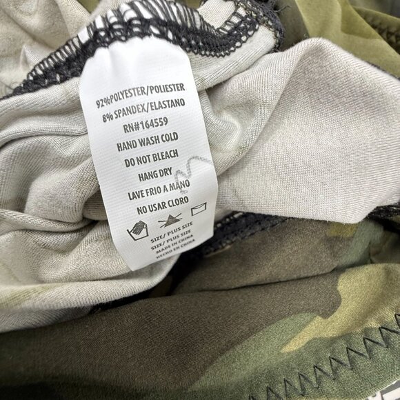 Camo Print Plus Size XL Leggings Depot Elastic Waistband Stretchy Athleisure - Picture 3 of 4